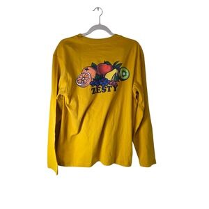 Men's Long Sleeve T-Shirt - Original Use Yellow M: Cotton Crew‎ Neck, Lightweigh